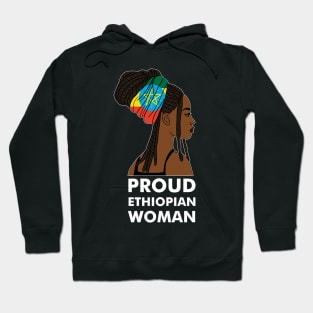 Proud Ethiopian Woman, Ethiopia Flag, Afro African Hoodie